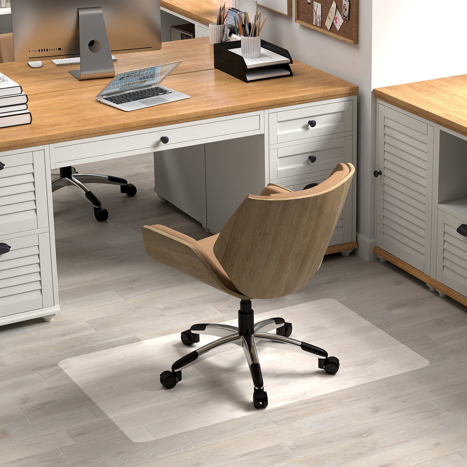 Premium Bodenschutzmatte für Bürostühle – Rutschfest & Kratzfest
