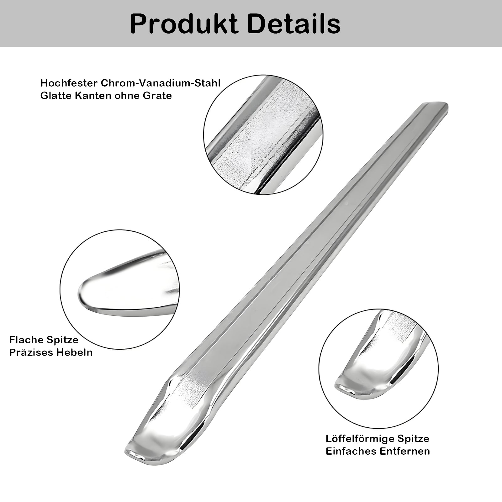 Profi-Montierhebel Set (4-teilig) – 30/40/50/60 cm Montiereisen aus robustem Manganstahl