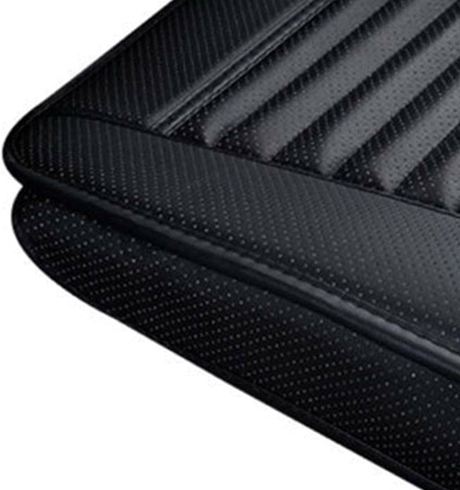 Premium Memory Schaum Autositzauflage – Ergonomisches Sitzkissen aus PU-Leder (Schwarz)