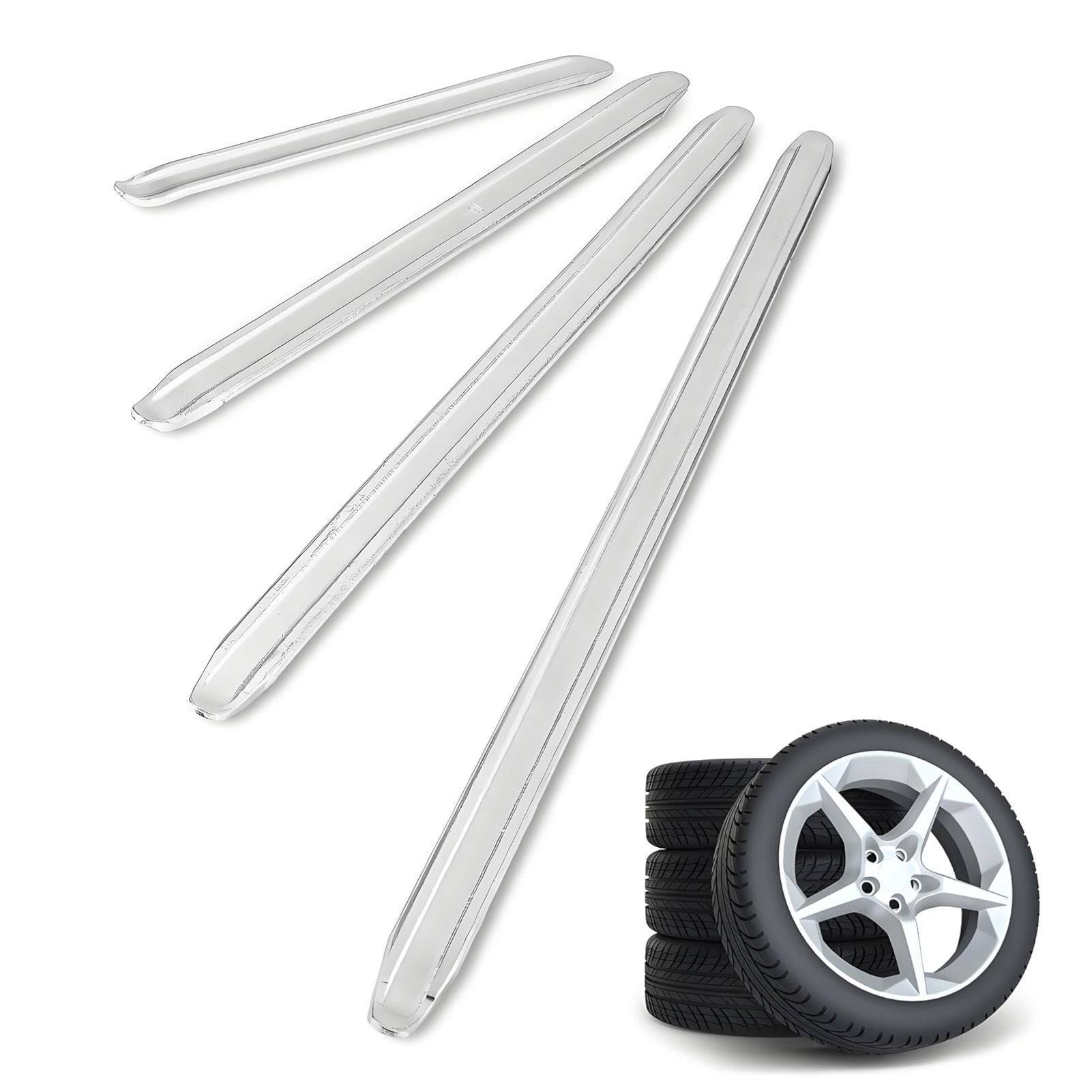 Profi-Montierhebel Set (4-teilig) – 30/40/50/60 cm Montiereisen aus robustem Manganstahl