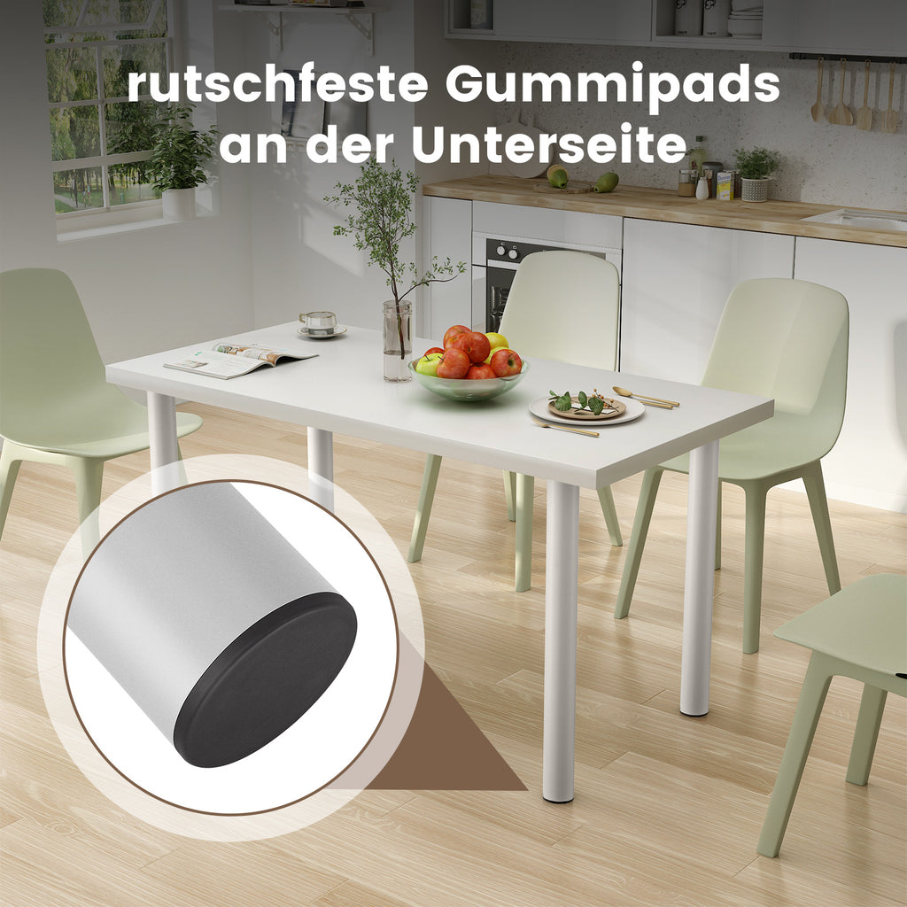 Teleskop-Tischbeine aus Metall (Schwarz) – Höhenverstellbar 71–110 cm für Schreibtisch & Tresen